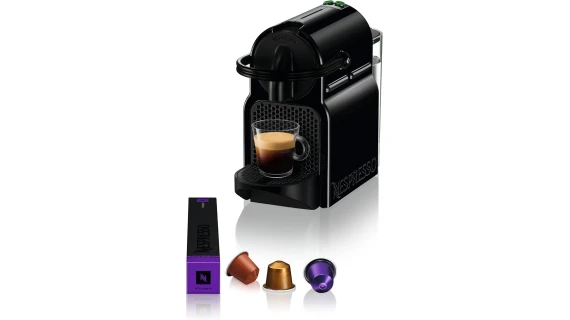 Machine à café Nespresso Inissia EN80.B noire avec design compact et élégant