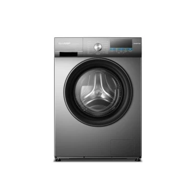 Machine à laver Sharp FEI812DLZ-S - 8 kg, couleur Silver/Gris, design moderne et compact