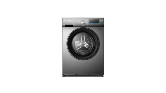Machine à laver Sharp FEI812DLZ-S - 8 kg, couleur Silver/Gris, design moderne et compact
