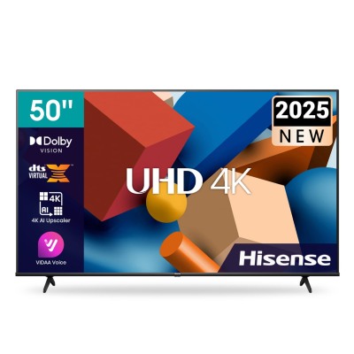 Téléviseur Hisense 50″ Smart TV UHD 4K VIDAA – Modèle 50A6N | TV LED 126 cm Wi-Fi Streaming