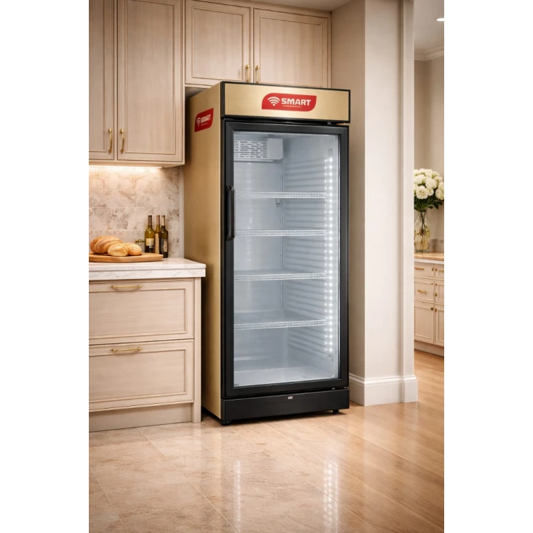 Réfrigérateur vitrine SMART TECHNOLOGY 380L avec porte vitrée et 5 étagères