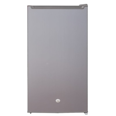 Réfrigérateur bar Smart Technology 90L en gris avec une porte, compact et moderne