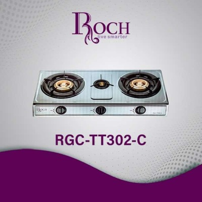 Plaque à Gaz ROCH 3 Feux RGCTT302C – Allumage Automatique 6.4kW Butane