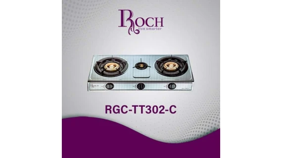 Plaque à Gaz ROCH 3 Feux RGCTT302C – Allumage Automatique 6.4kW Butane