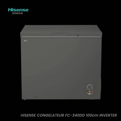 Congélateur horizontal Hisense 340L Inverter FC-340DD en gris