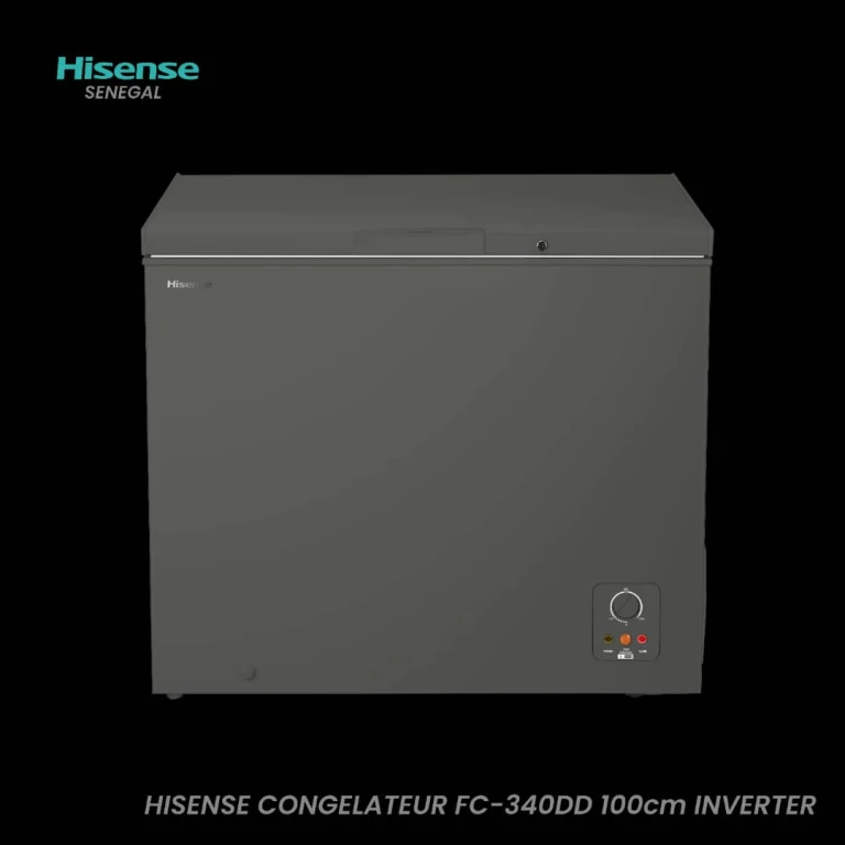 Congélateur horizontal Hisense 340L Inverter FC-340DD en gris