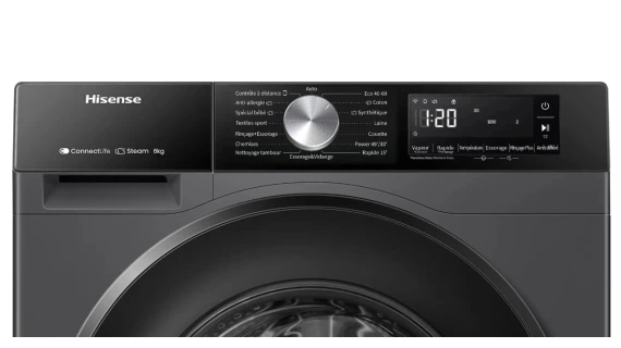 Machine à Laver Séchante HISENSE WD3S8043BB 8KG/5KG Inverter 1400 RPM – Front Load Éco 40-60 – Image 2