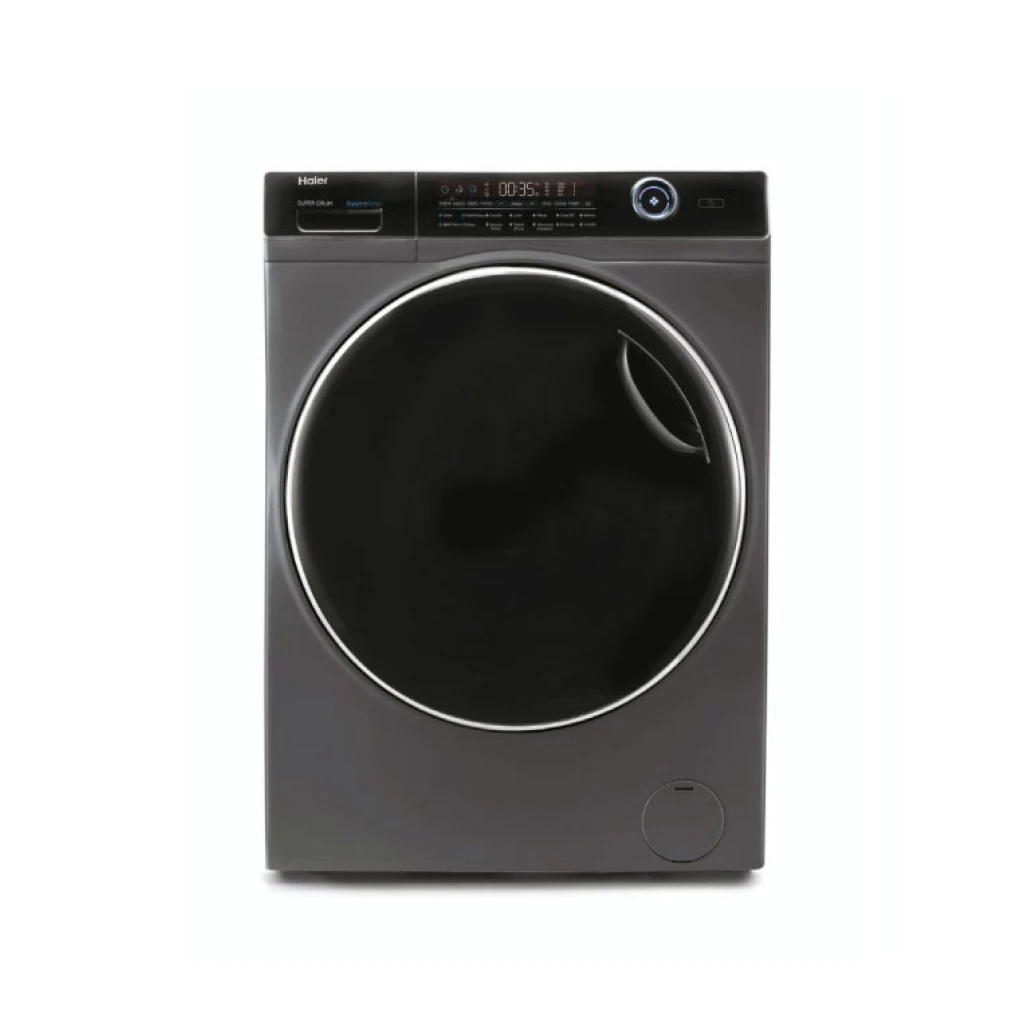 Machine à laver Haier SuperDrum Series 7 HW150-BP14986ES8 de 15 kg, couleur anthracite/noir, avec un tambour Pillow Drum et un éclairage du tambour