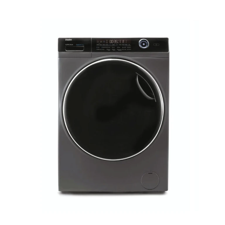 Machine à laver Haier SuperDrum Series 7 HW150-BP14986ES8 de 15 kg, couleur anthracite/noir, avec un tambour Pillow Drum et un éclairage du tambour