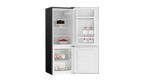 Réfrigérateur combiné SMART TECHNOLOGY 106L marron avec 2 tiroirs