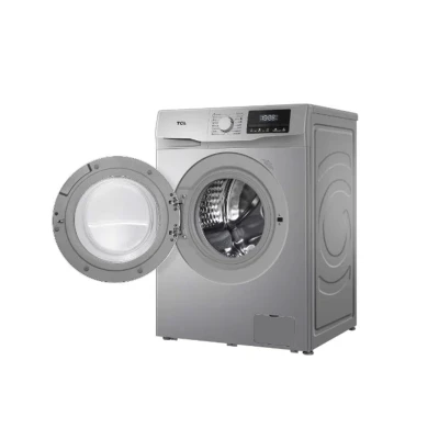 Machine à laver TCL 8KG Inverter P608FLG – Front Load, Économie d’Énergie, Gris – Image 2