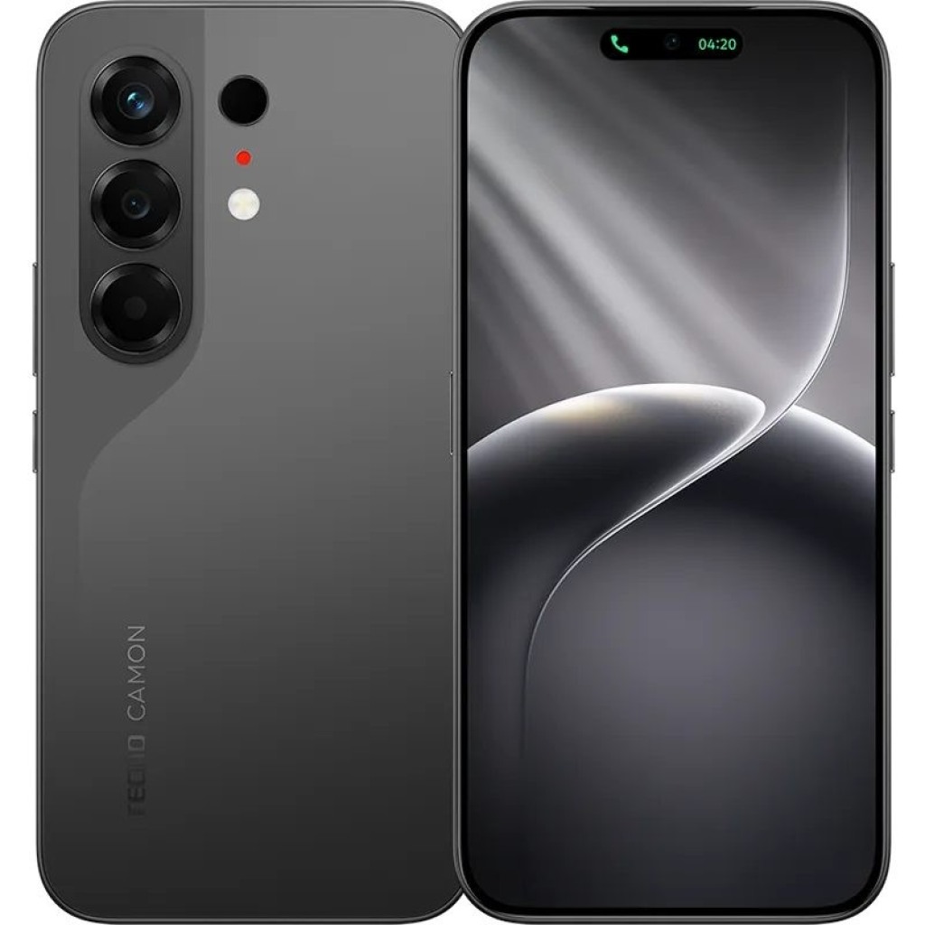 Image du Tecno Camon 50 avec un écran AMOLED de 6,78 pouces et un design élégant