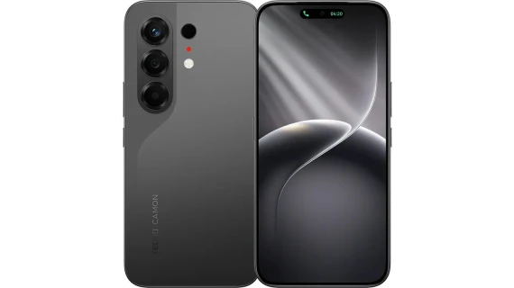 Image du Tecno Camon 50 avec un écran AMOLED de 6,78 pouces et un design élégant