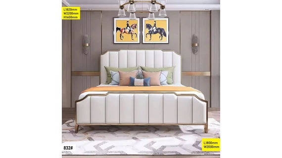 Lit 1.80M King Size 180×200 – Lit Double Design Moderne avec Tête de Lit Élégante – Modèle 832#