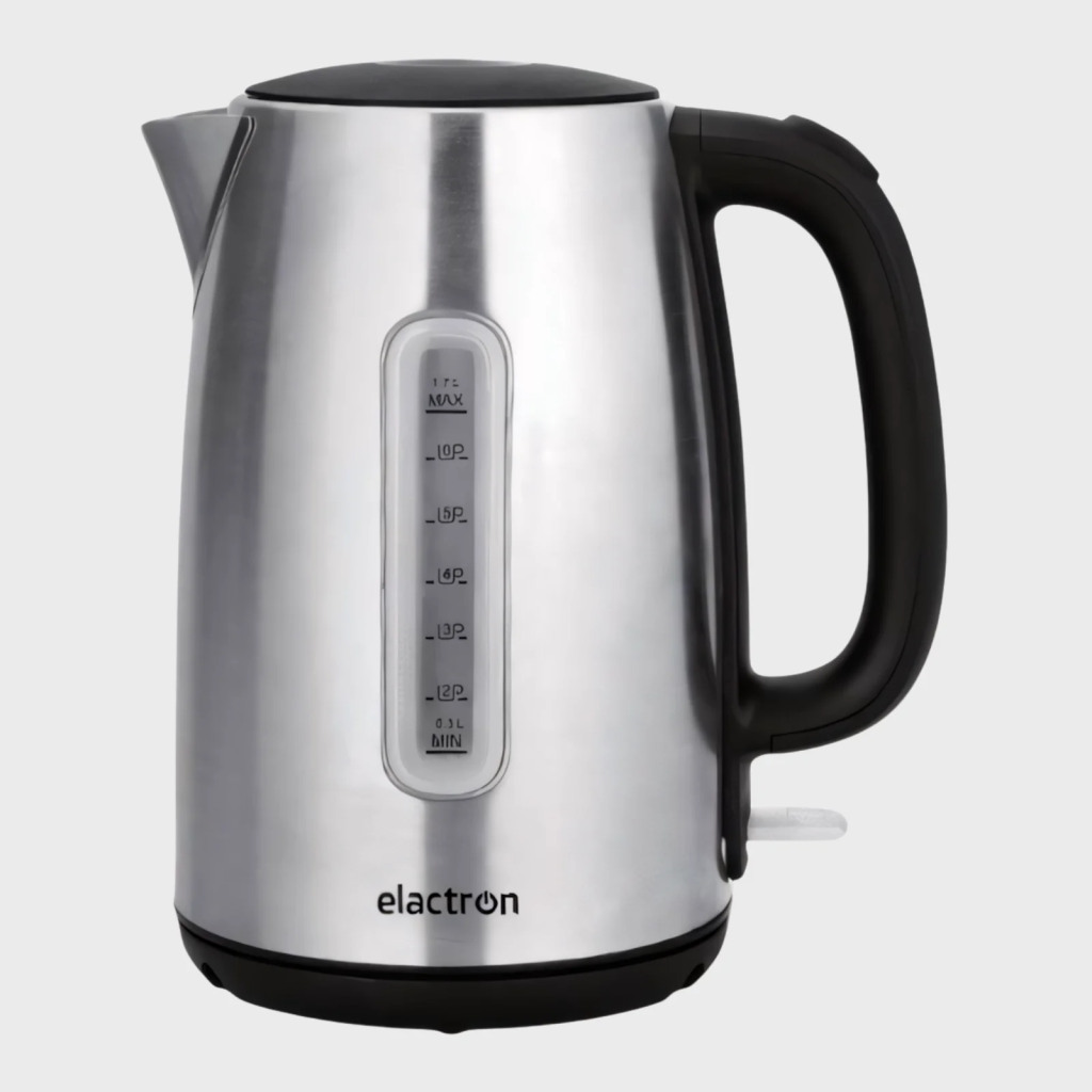 Bouilloire électrique Elactron 1.7L noir et inox avec indicateur