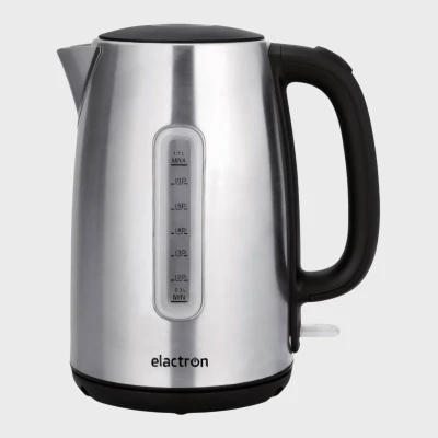 Bouilloire électrique Elactron 1.7L noir et inox avec indicateur