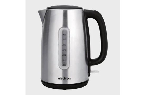 Bouilloire électrique Elactron 1.7L noir et inox avec indicateur
