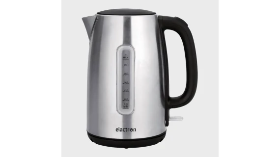 Bouilloire électrique Elactron 1.7L noir et inox avec indicateur