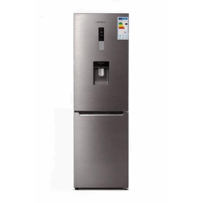 Réfrigérateur ASTECH 322L No Frost avec 3 tiroirs congélateur et fontaine à eau intégrée, gris