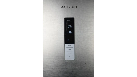 Réfrigérateur ASTECH 322L No Frost FC378INOOG – 3 Tiroirs, Fontaine, Gris – Image 5