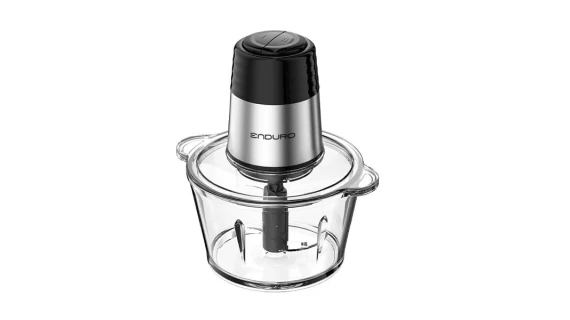 Hachoir Électrique ENDURO 500W Double Lame Inox Bol Verre 2L