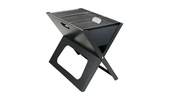 Barbecue au Charbon DECAKILA KMCC014B - Portable et Pliable en noir