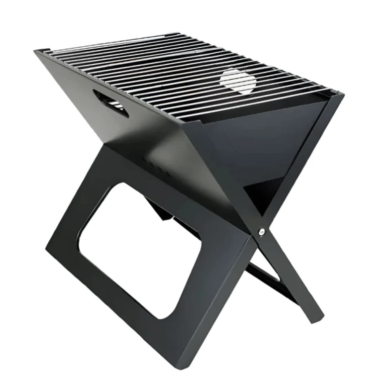 Barbecue au Charbon DECAKILA KMCC014B - Portable et Pliable en noir