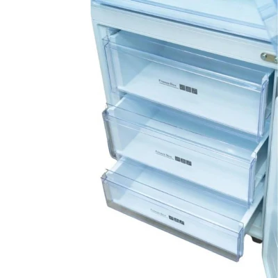 Réfrigérateur ELACTRON 417L EL66ETRF – Combiné Inverter 3 Tiroirs Gris 2 Portes – Image 2