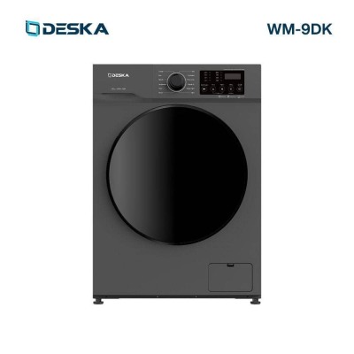 Machine à laver DESKA 9Kg WM09DK en gris, avec un design moderne et élégant, idéale pour les familles sénégalaises
