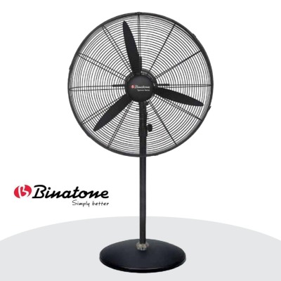 Ventilateur industriel Binatone 30 pouces sur pied avec moteur cuivre et structure en fer