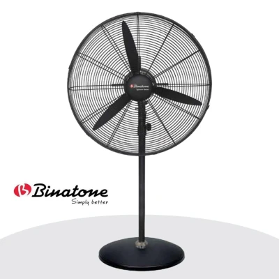 Ventilateur industriel Binatone 30 pouces sur pied avec moteur cuivre et structure en fer