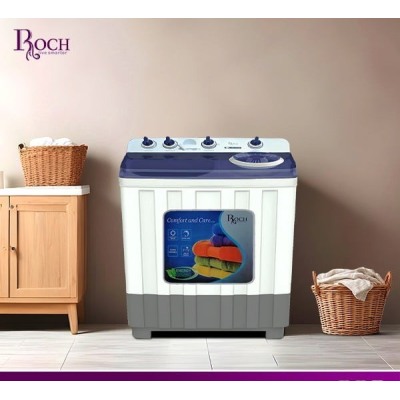 Machine à laver ROCH 14KG semi-automatique avec une grande capacité de lavage et des fonctionnalités pratiques