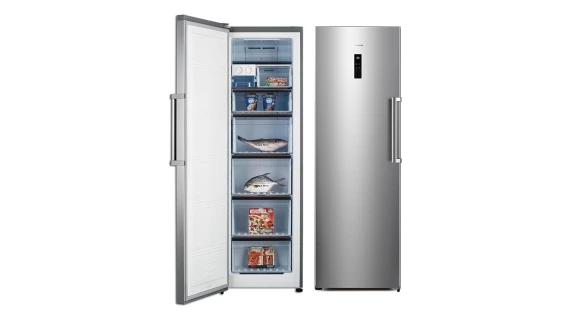 Congélateur Hisense 274L No Frost gris avec 7 tiroirs