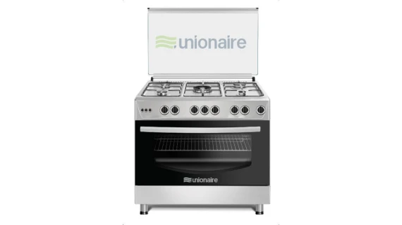 Cuisinière Unionaire 5 Feux 90x60 Inox – Full Option avec Tournebroche et Minuterie