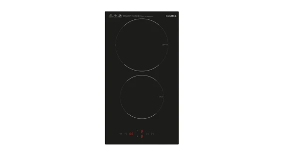 Plaque encastrable électrique Kumtel 2 Feux HV302 en verre vitrocéramique avec commandes tactiles électroniques