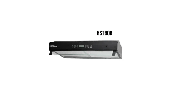 Hotte de cuisine Tecnolux 60cm HST60B - Double Moteur, Tactile, Noir