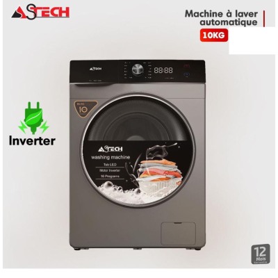 Machine à laver ASTECH 10Kg Inverter MLV10FN1003LC en gris
