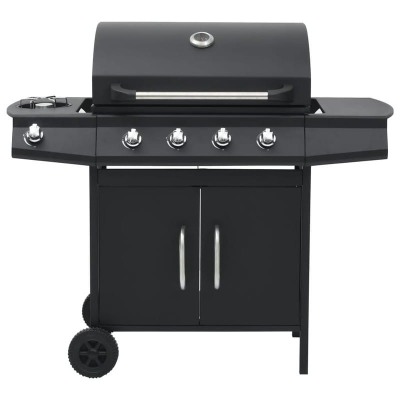Barbecue à Gaz DECAKILA KMGS006B – 4 Brûleurs + Latéral 11.6kW avec Thermomètre