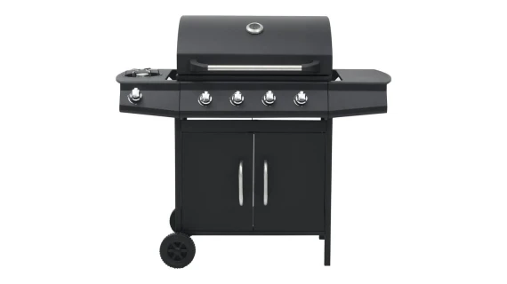 Barbecue à Gaz DECAKILA KMGS006B – 4 Brûleurs + Latéral 11.6kW avec Thermomètre