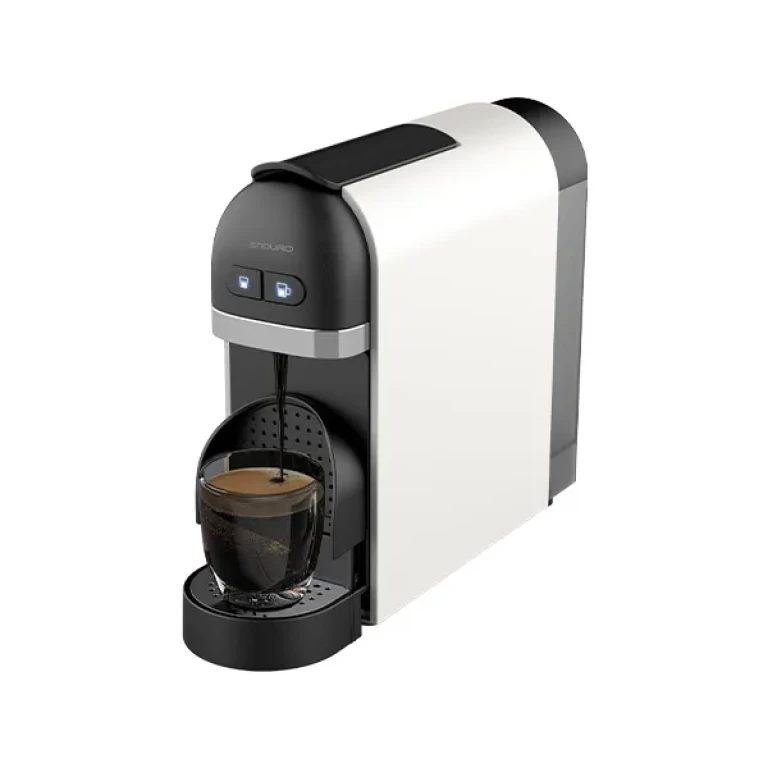 Machine à Café Capsule Nespresso ENDURO 600ml – Blanc et Noir