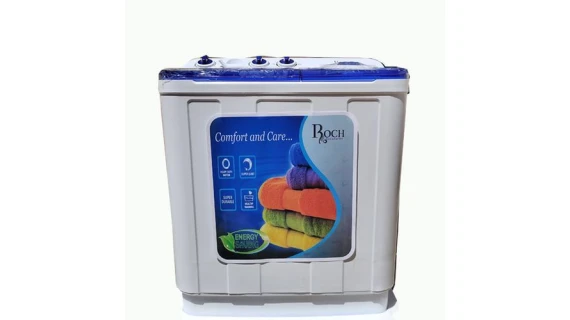 Machine à laver ROCH 11Kg semi-automatique avec double cuve et base antirouille