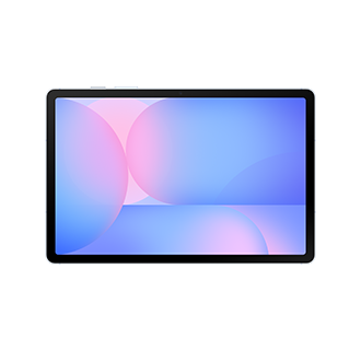 Photo de la Samsung Galaxy Tab S10 FE avec un S Pen et un écran allumé