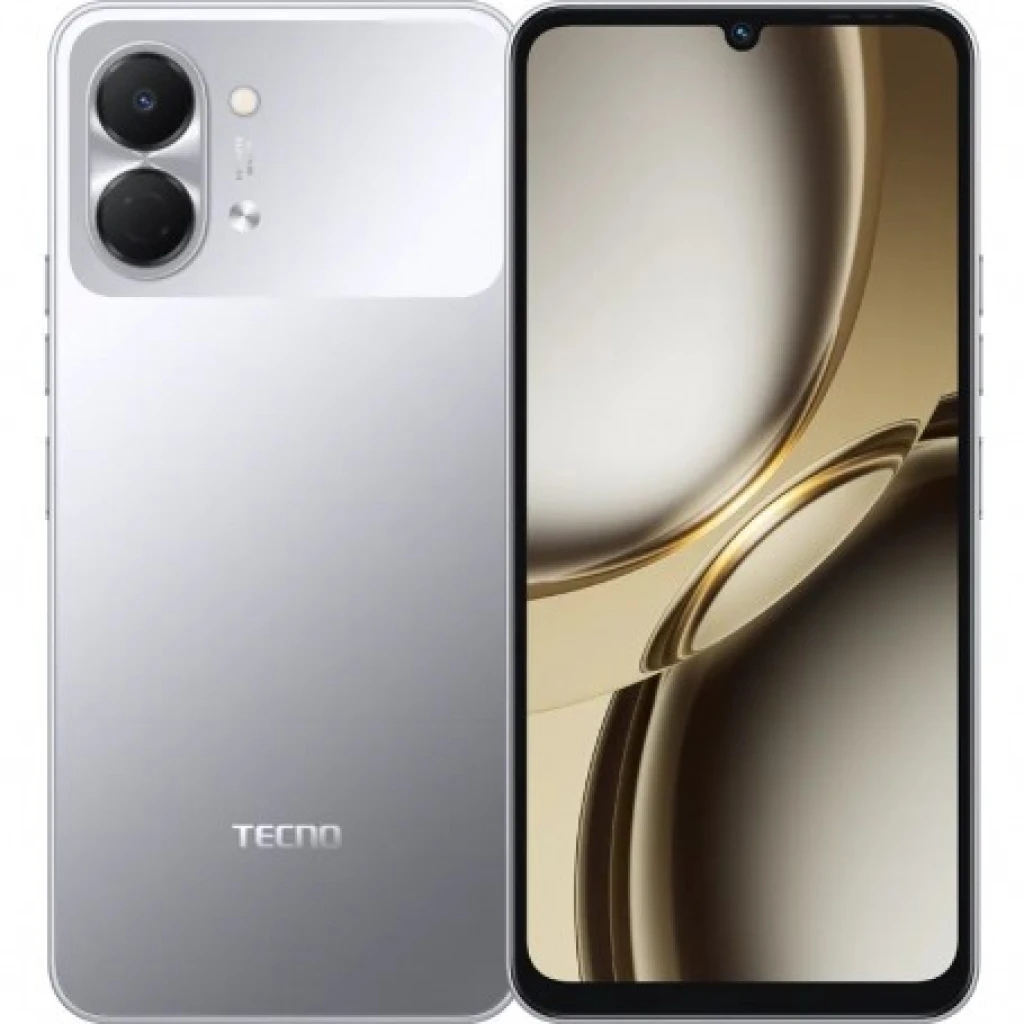 Photo du TECNO POP 20 4G - Smartphone noir avec écran tactile et caméra arrière