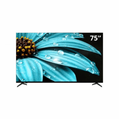 Téléviseur Sharp Smart TV 75" 4K Android avec écran large et design élégant