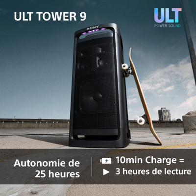 Sony SRS-ULT900 ULT Tower 9 - Enceinte de Fete Karaoke