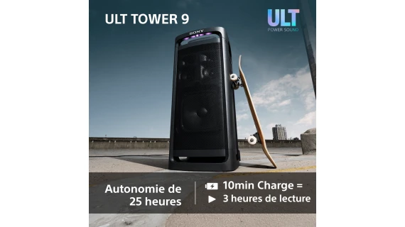 Sony SRS-ULT900 ULT Tower 9 - Enceinte de Fete Karaoke