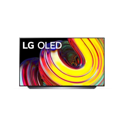 Téléviseur LG 55 OLED 4K avec écran noir et logo LG en bas