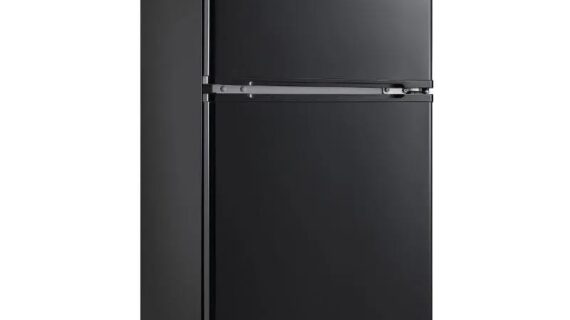 Réfrigérateur KUMTEL 2 portes 87L noir avec froid statique