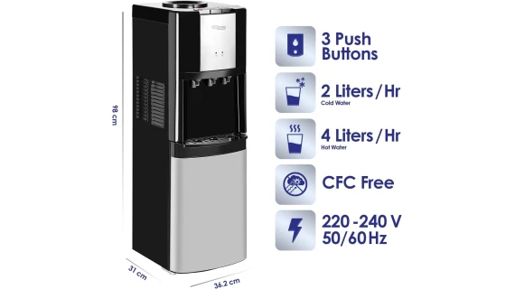 Fontaine à Eau Enduro WD120FRHCA avec Frigo – 3 Robinets, Inox, Eau Chaude/Froide – Image 2