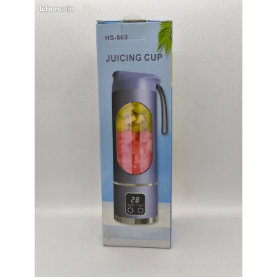 Extracteur de Jus Portable HS-860 Juicing Cup – Blender Rechargeable pour Smoothies et Jus